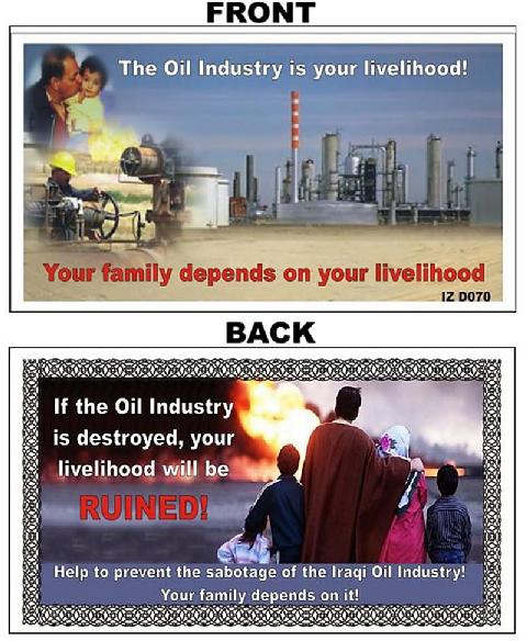 [Too inflammatory for the official history of leaflet drops in Iraqi Freedom.]